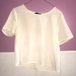 Chiffon crop top